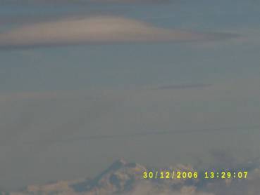 lentille sur fond de pic du midi