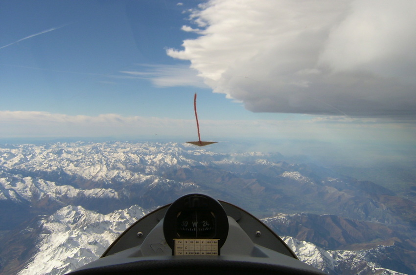 le long du nuage